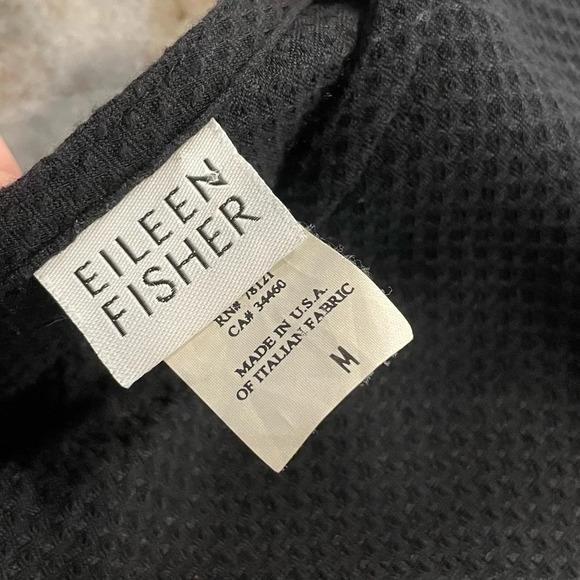 Eileen Fisher Black Rayons Dress - Picture 2 of 7